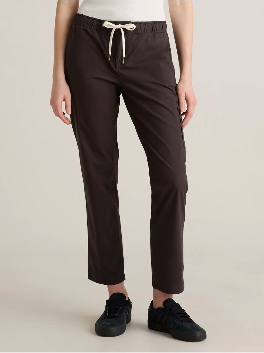 Quince Organic Stretch Ripstop Straight Pants Steel